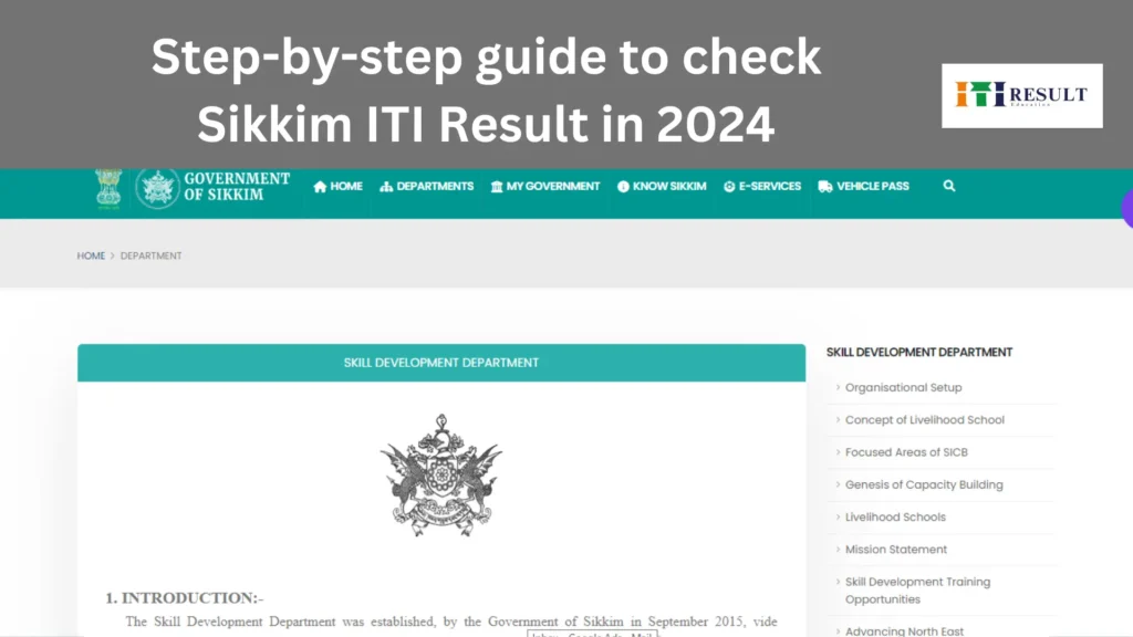 This is the official homepage of Sikkim ITI site