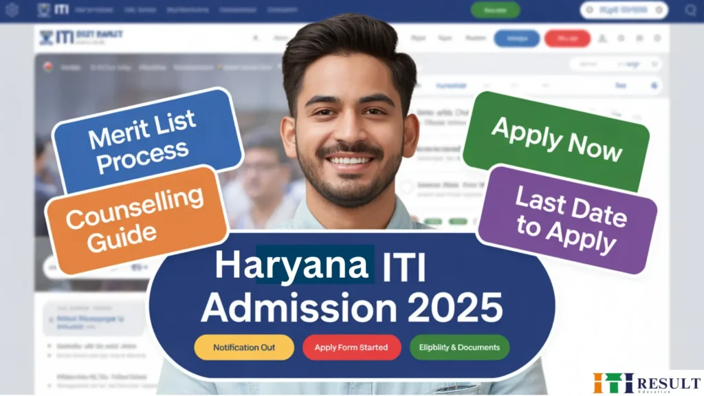 Haryana ITI Admission 2025 – Complete Guide, Dates, Eligibility, and Apply Online 1 Haryana ITI Admission 2025 notification, apply form, merit list, counselling, eligibility guide