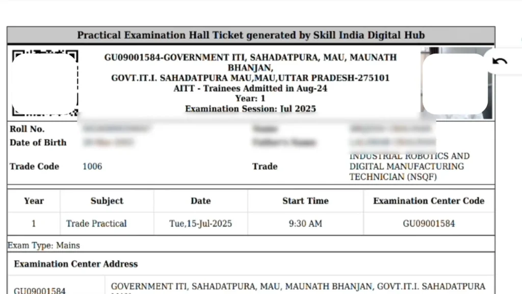 Download NCVT ITI Admit Card 2025 – 1st & 2nd Year Hall Ticket Out. 6 NCVT ITI Admit Card 2025 for CBT and Practical exams for 1st and 2nd-year trainees